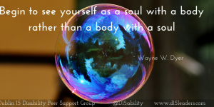 A soul with a body not a body with a soul